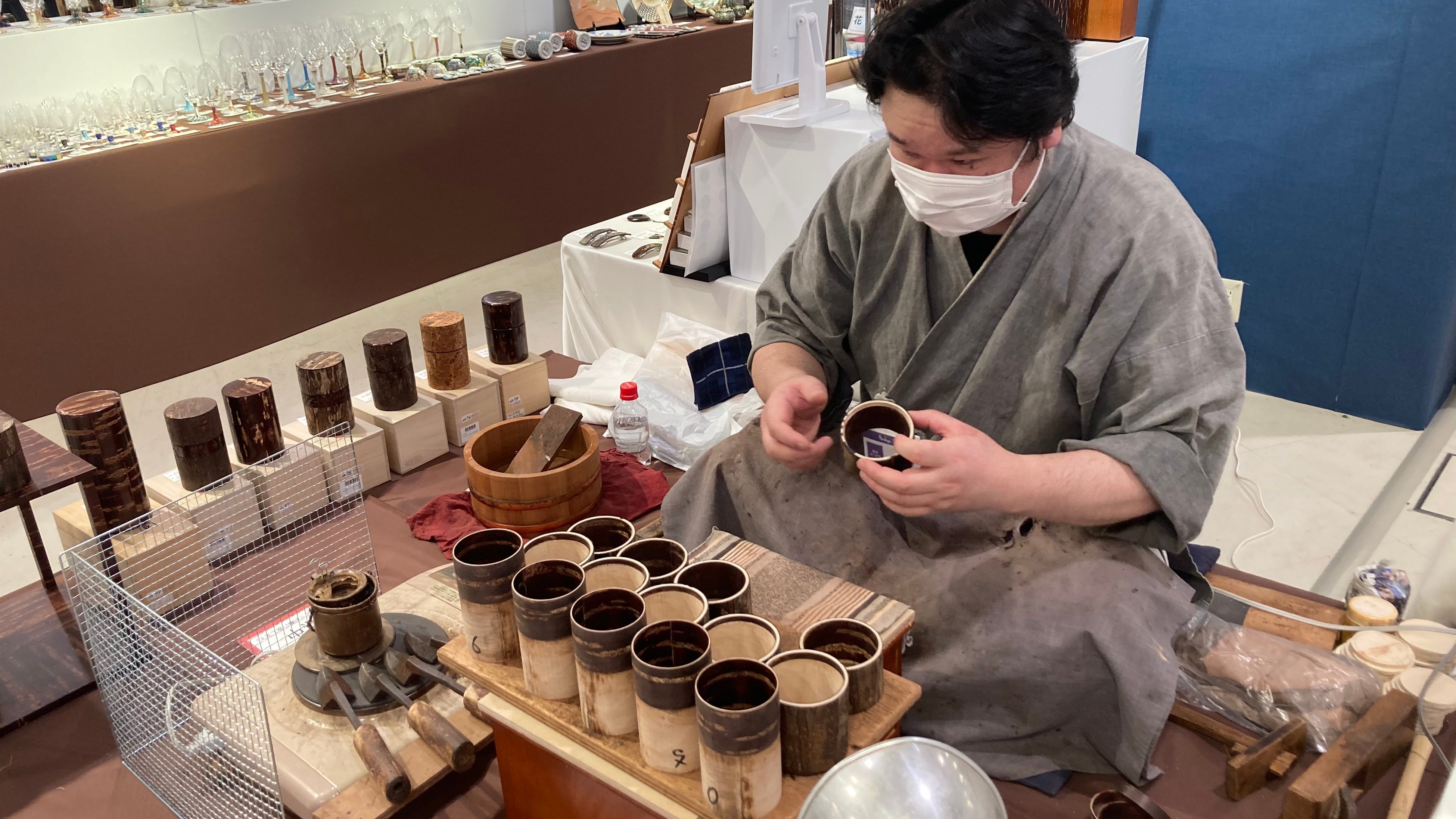 秋田　樺細工職人来店