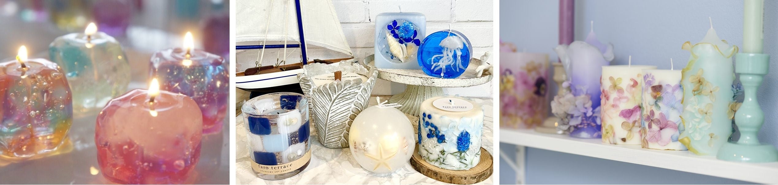 （左から）ARICO ROOM、faro terrace (ファロテラス)、 Studio eclat (エクラ)〜東京池袋〜 ※イメージ