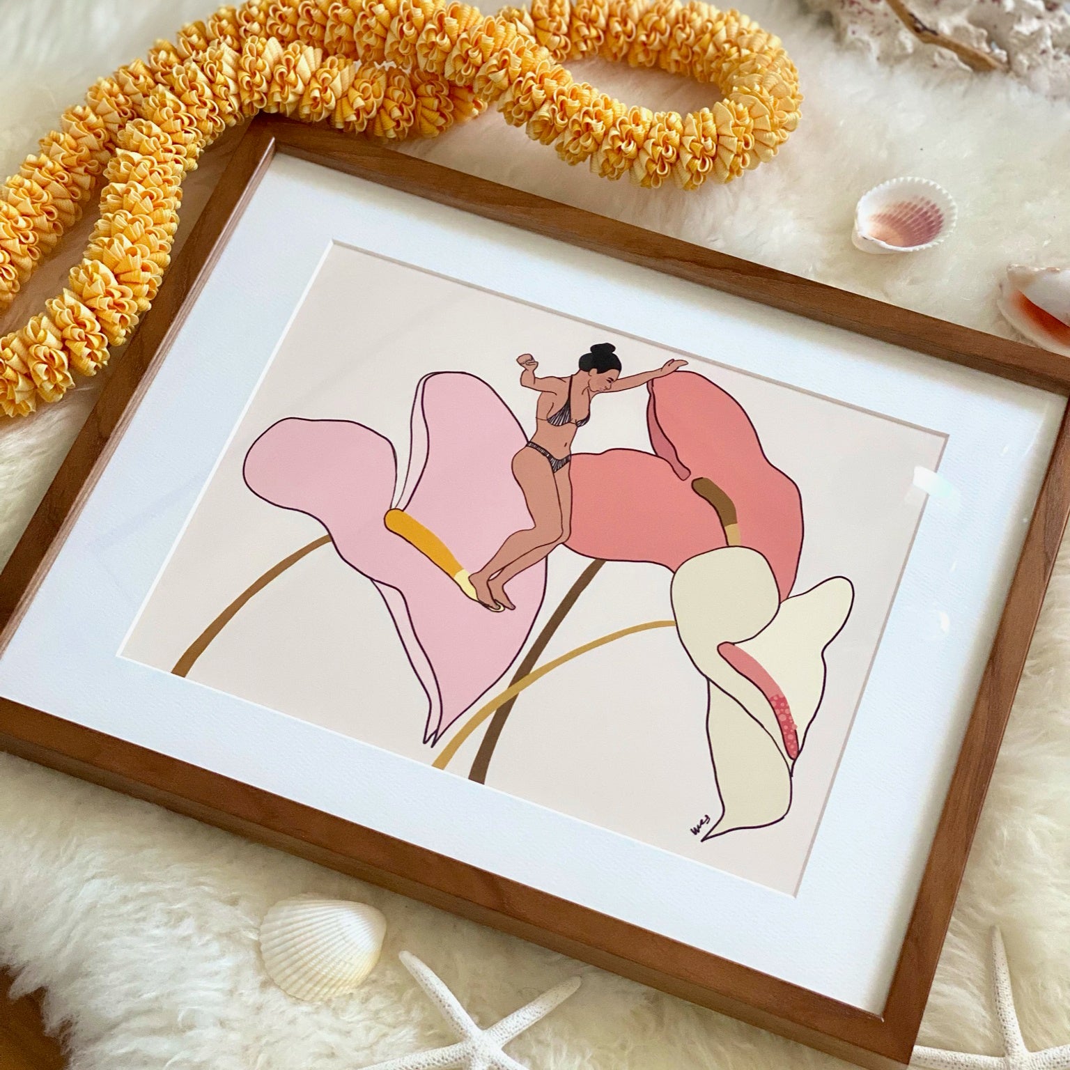 「マーガレット ライス」 Sling in Like〈マットプリント〉（フレーム ：約37×30cm）17,380円【現品限り】