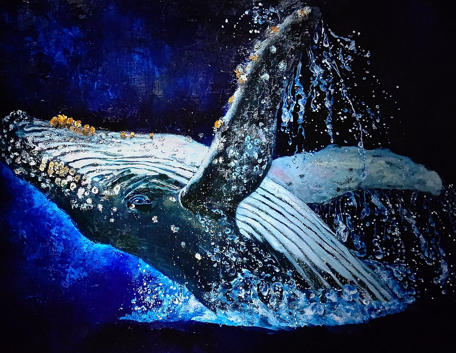 「I am here」 （油彩・水性アルキド樹脂絵具・キャンバス、F50号） 825,000円（税込）