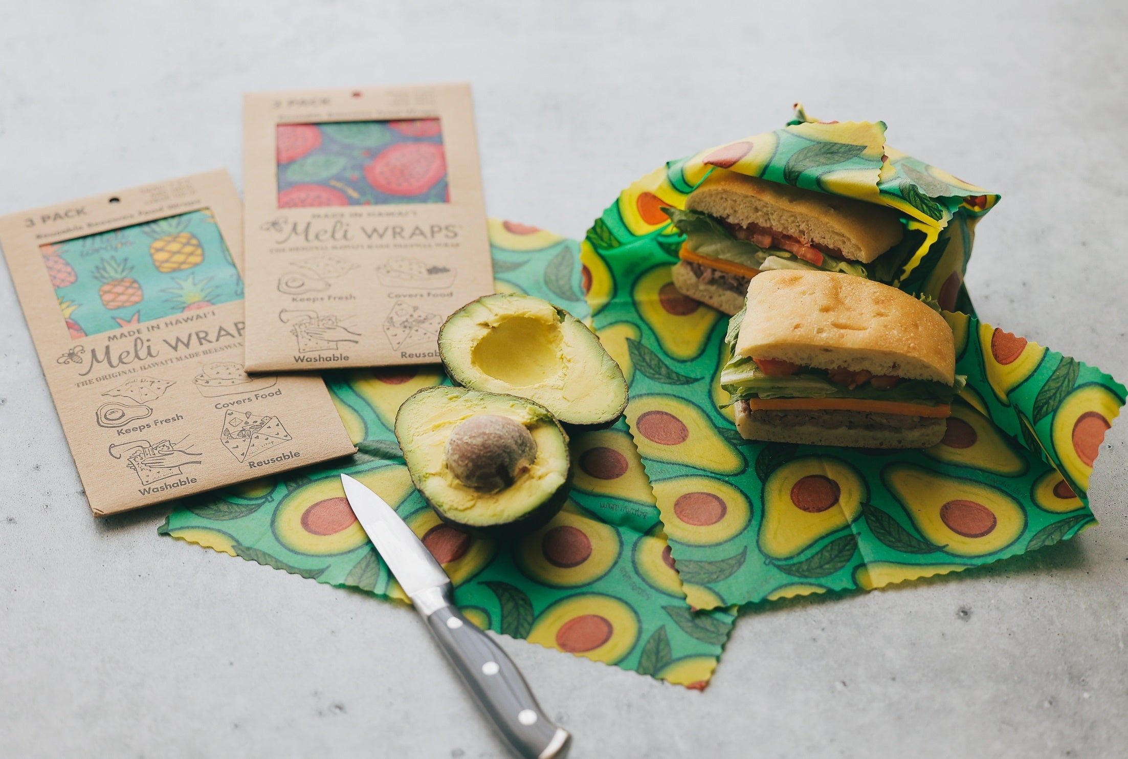 「メリラップス」 蜜ろうペーパー(1枚)各3,980円 ◎9階 祝祭広場