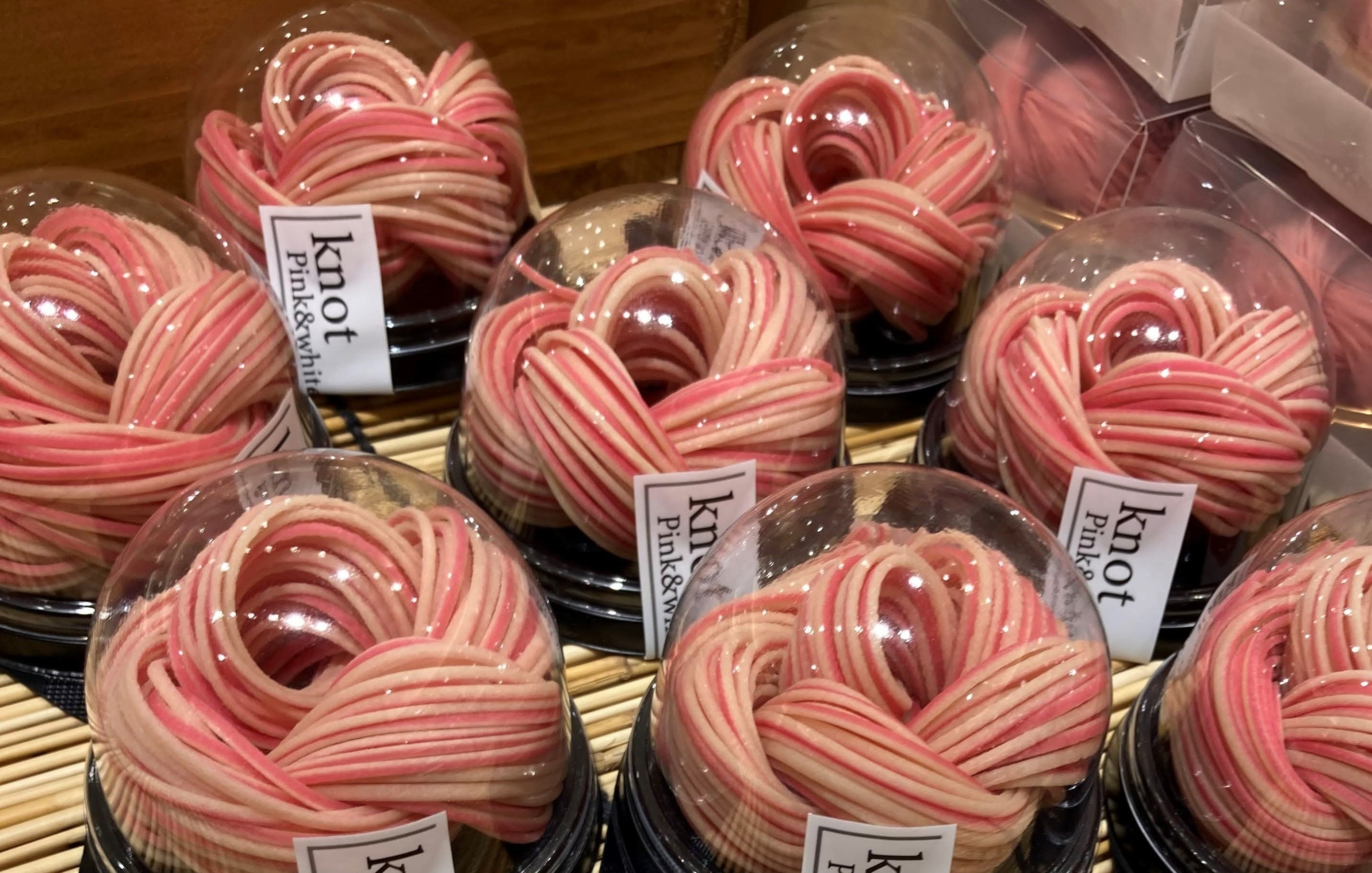 富山　大門素麺「Knot coiors ピンク（75ｇ）　648円