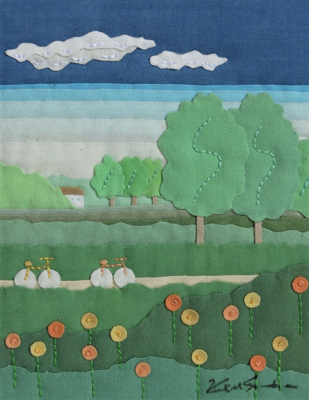 「弾む」 (34×34cm) 44,000円