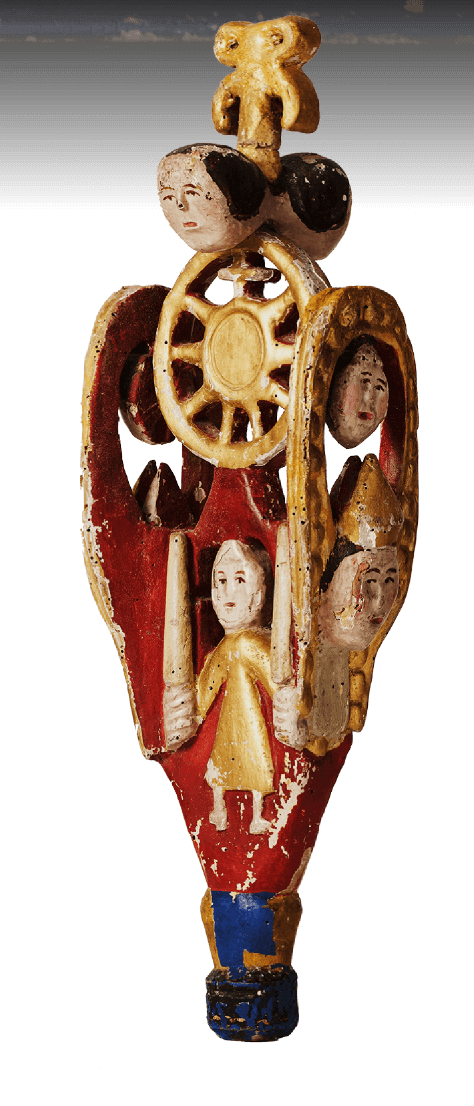 ヴィンテージ メキシコ 作家もの 木彫り 彫刻 ブックエンド インテリア