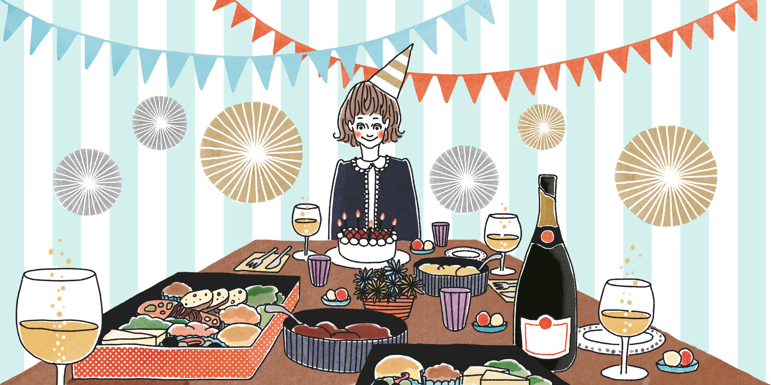 ワインで祝うバースデー