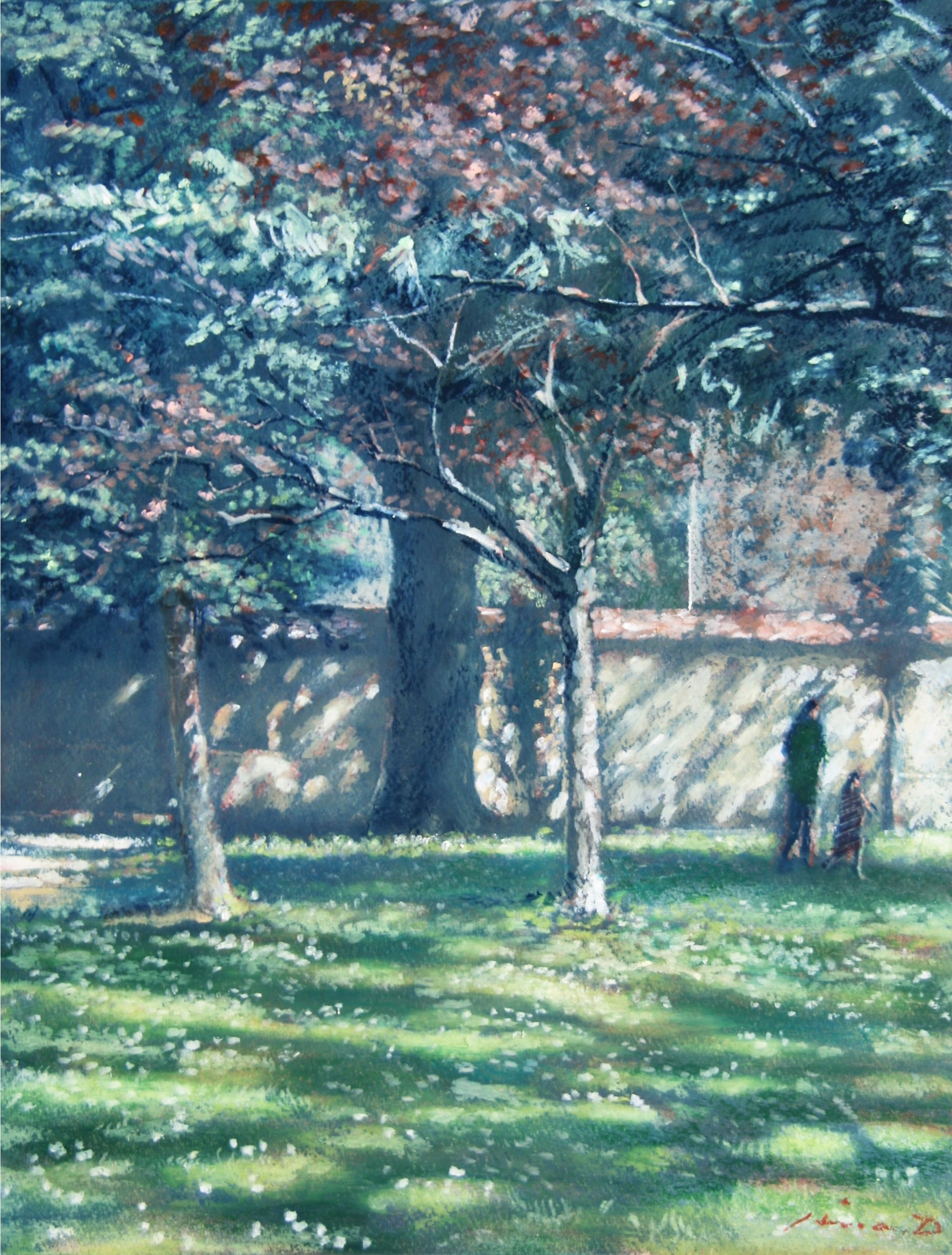 「一歩ずつ」 （パネルボードにクレパス、Ｆ6号） 165.000円