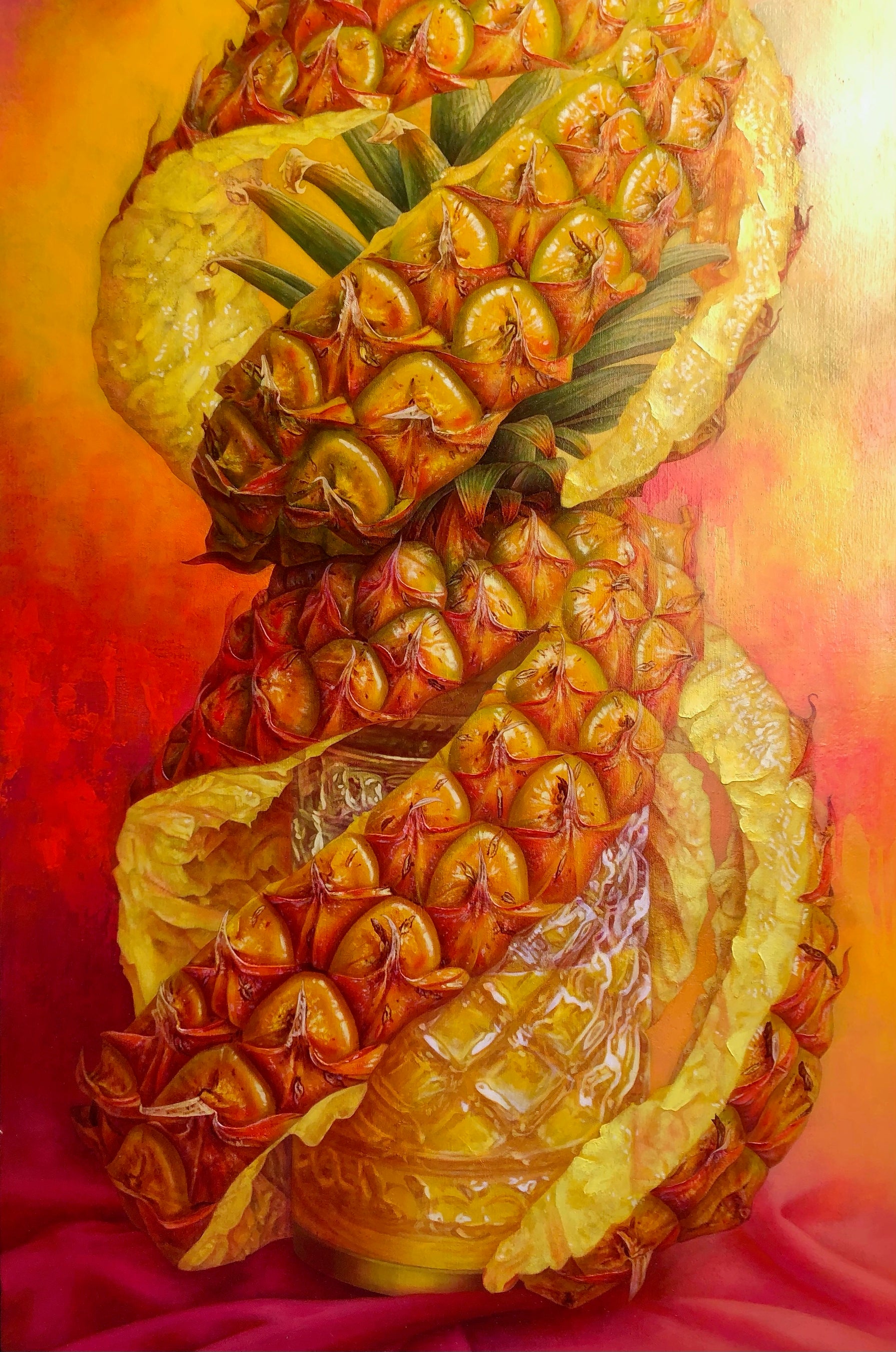 「黄金の鎧の下に秘めたるもの」 （キャンバス・油彩、M30号） 660.000円