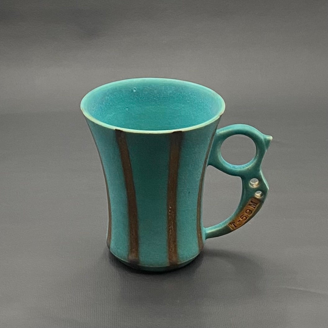 加藤輝雄「Type-KSLマグ（トルコブルー）」 （陶器、直径8.8×幅11.8×高さ10.1㎝、箱なし） 7,480円