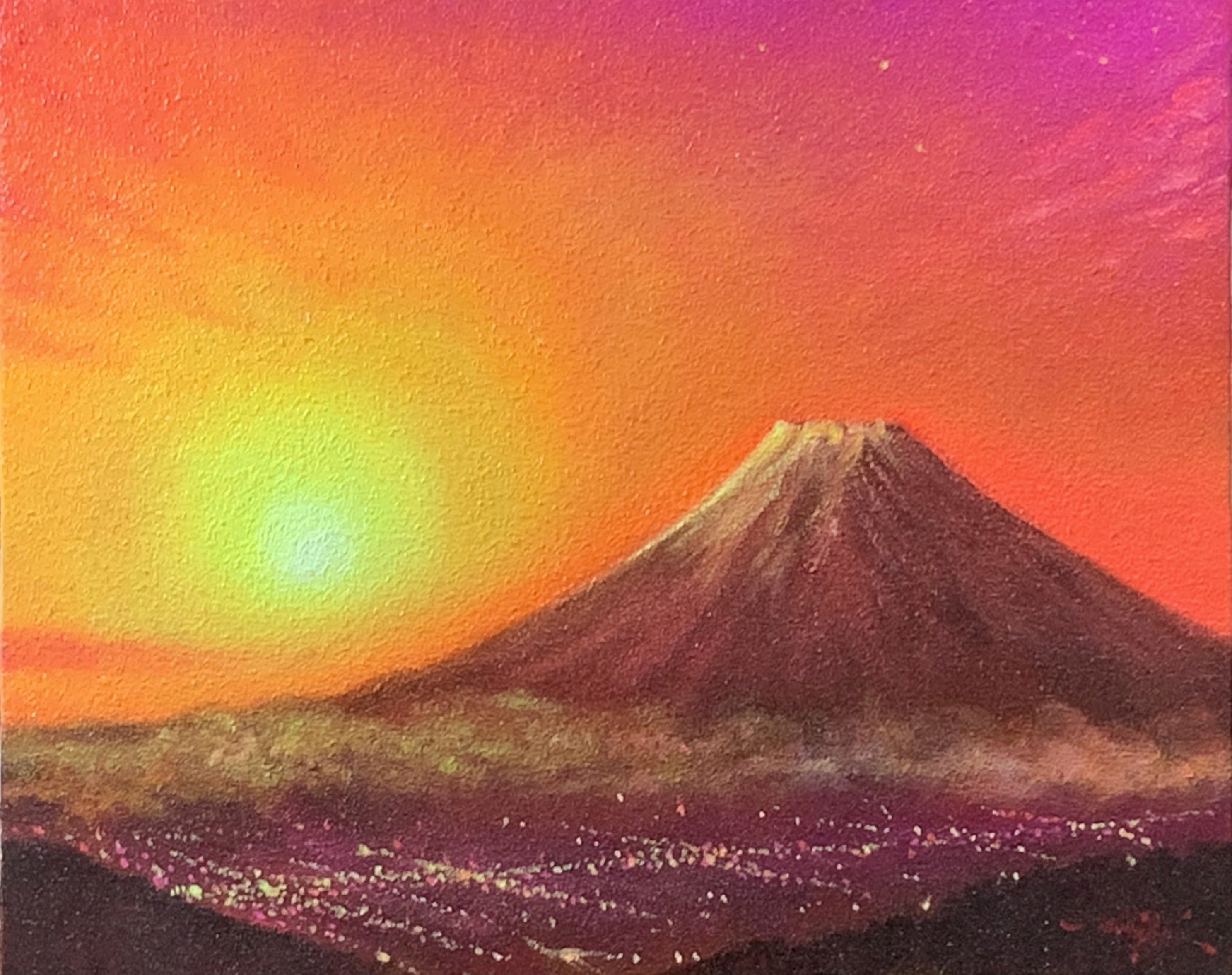 「幻想富士」　 （油彩、F3号） 165,000円