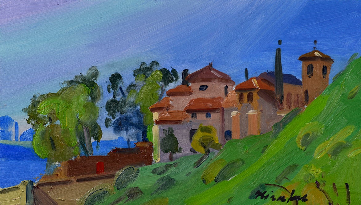 「スペインの陽光 」 (油彩、M4号) 110,000円