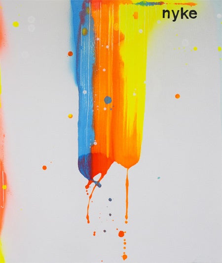 「name on the rainbow」 （キャンバス + アクリル + スプレーペイント、F10号） 110,000円 ※キャンバスでのお渡しとなります