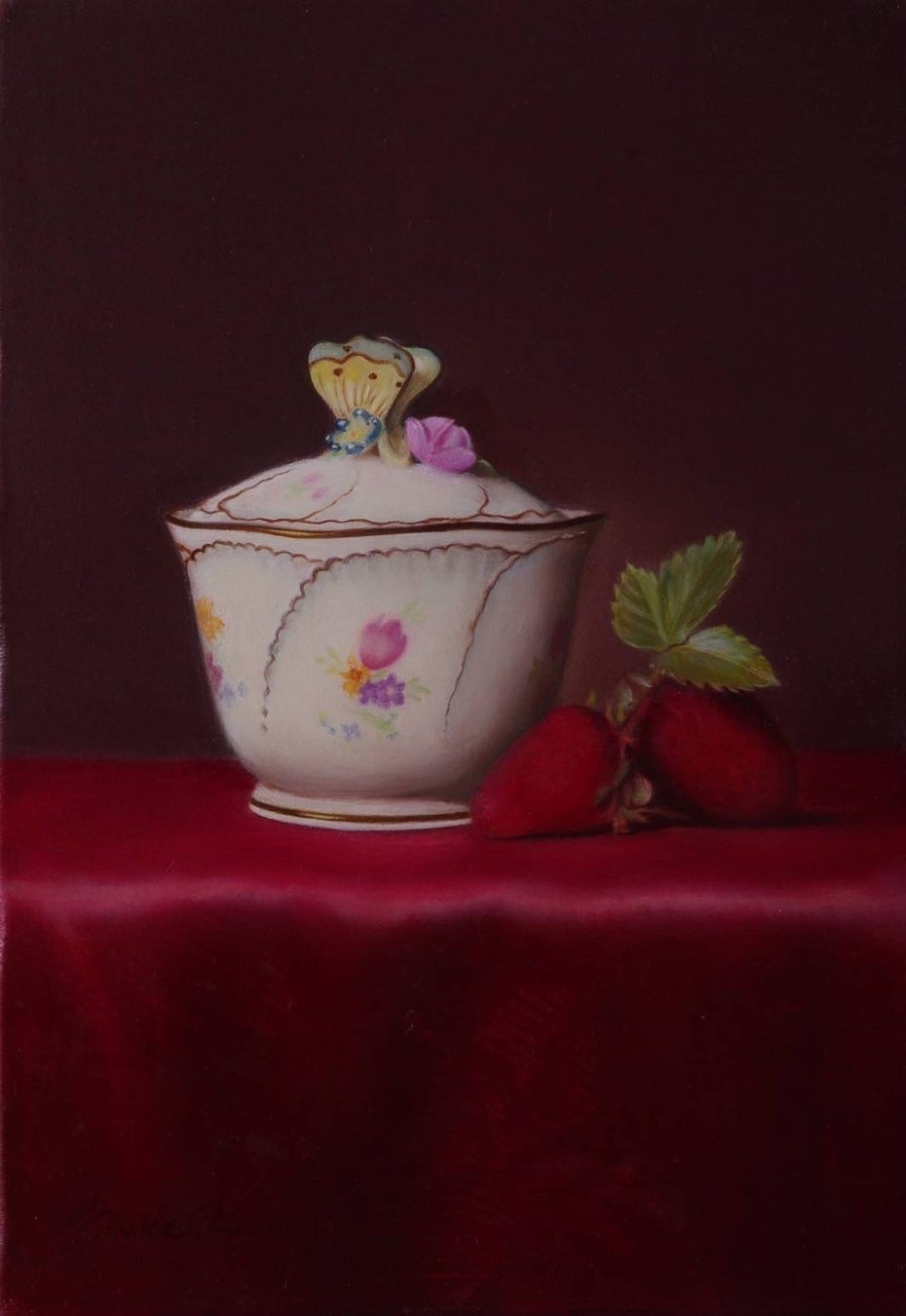 「夢みる蝶」 (油彩・パネル、SM) 66,000円