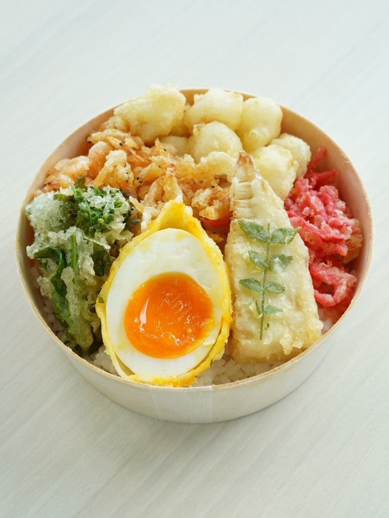 「銀座ハゲ天」天ぷらちらし丼(1折)1,620円