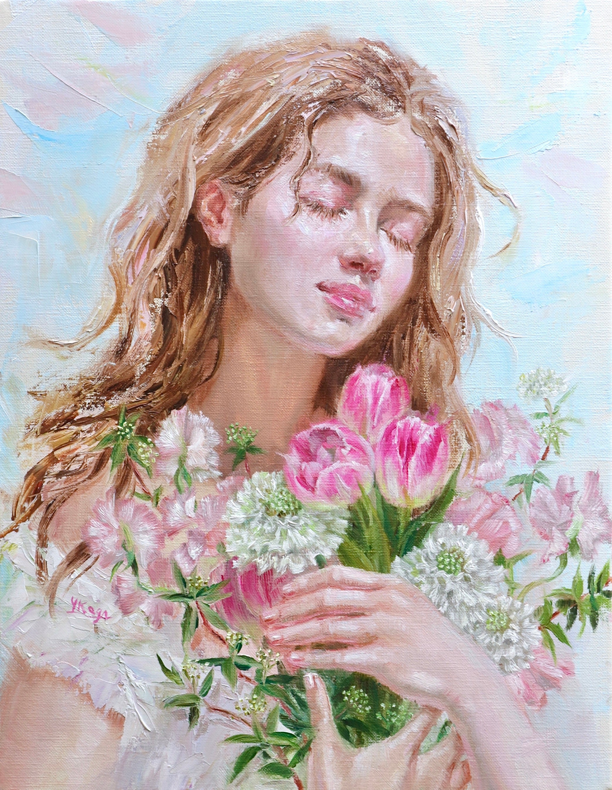 「油彩画家　古賀陽子」絵画　218,700 円