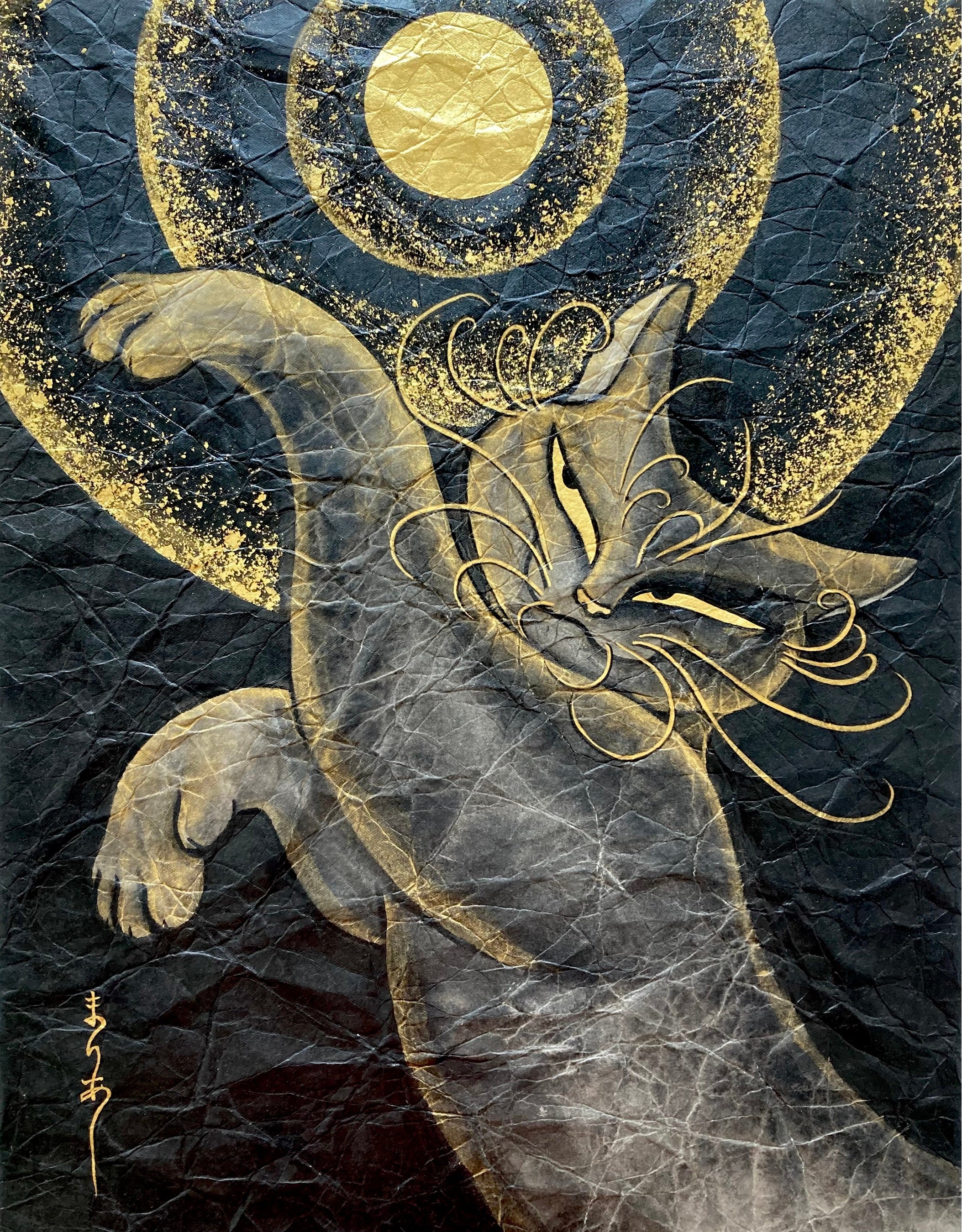 溝口まりあ「「望月」-成就-」 （日本画、F6号）　 264,000円