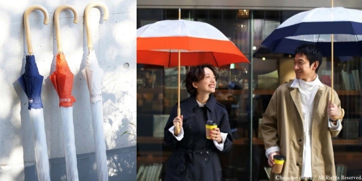 「ユーデイ」傘(ECO-CLEAR LONG) 各3,850円