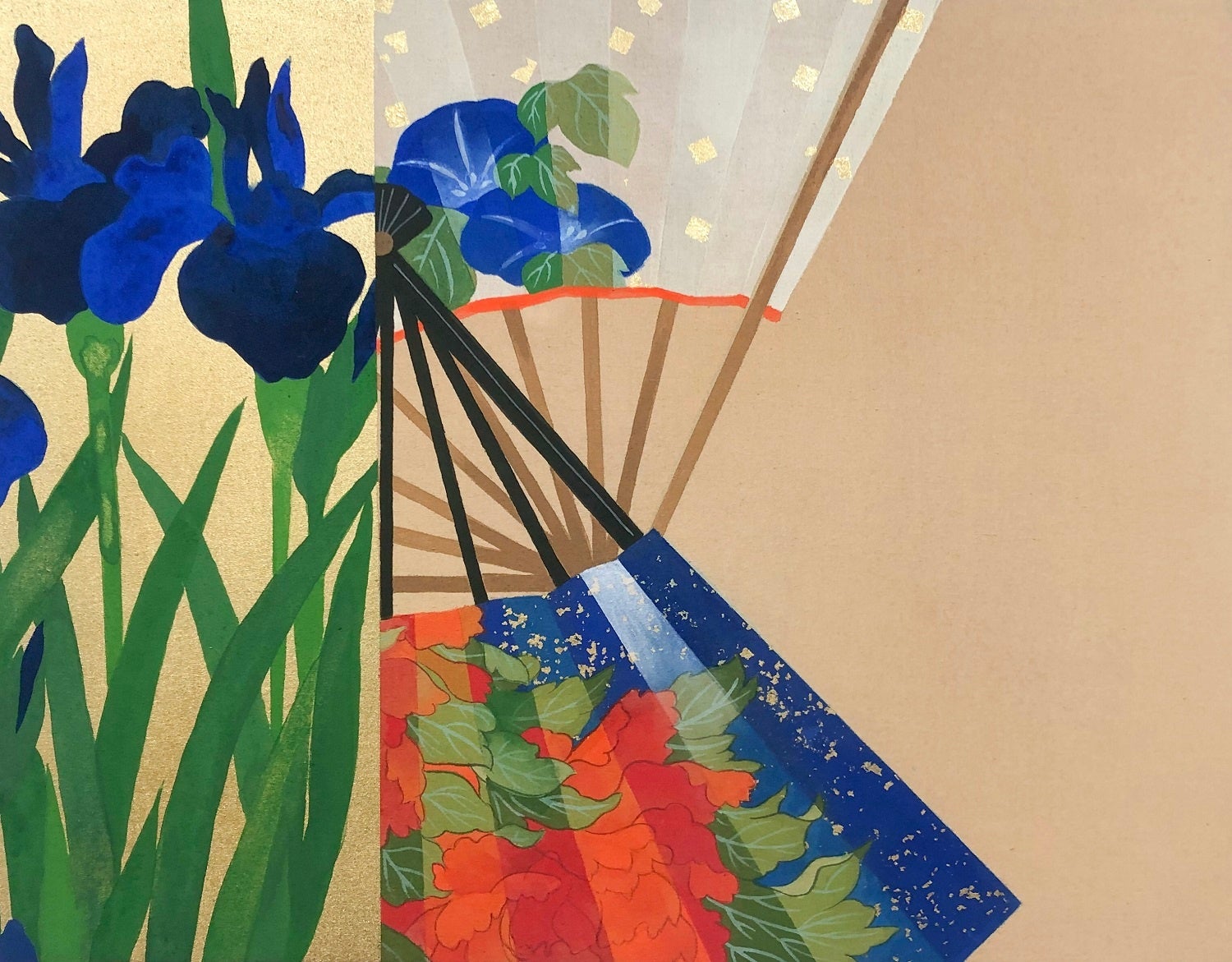 菊池 玲生 「絵と画」 6号 錦キャンパスに着彩 165,000円