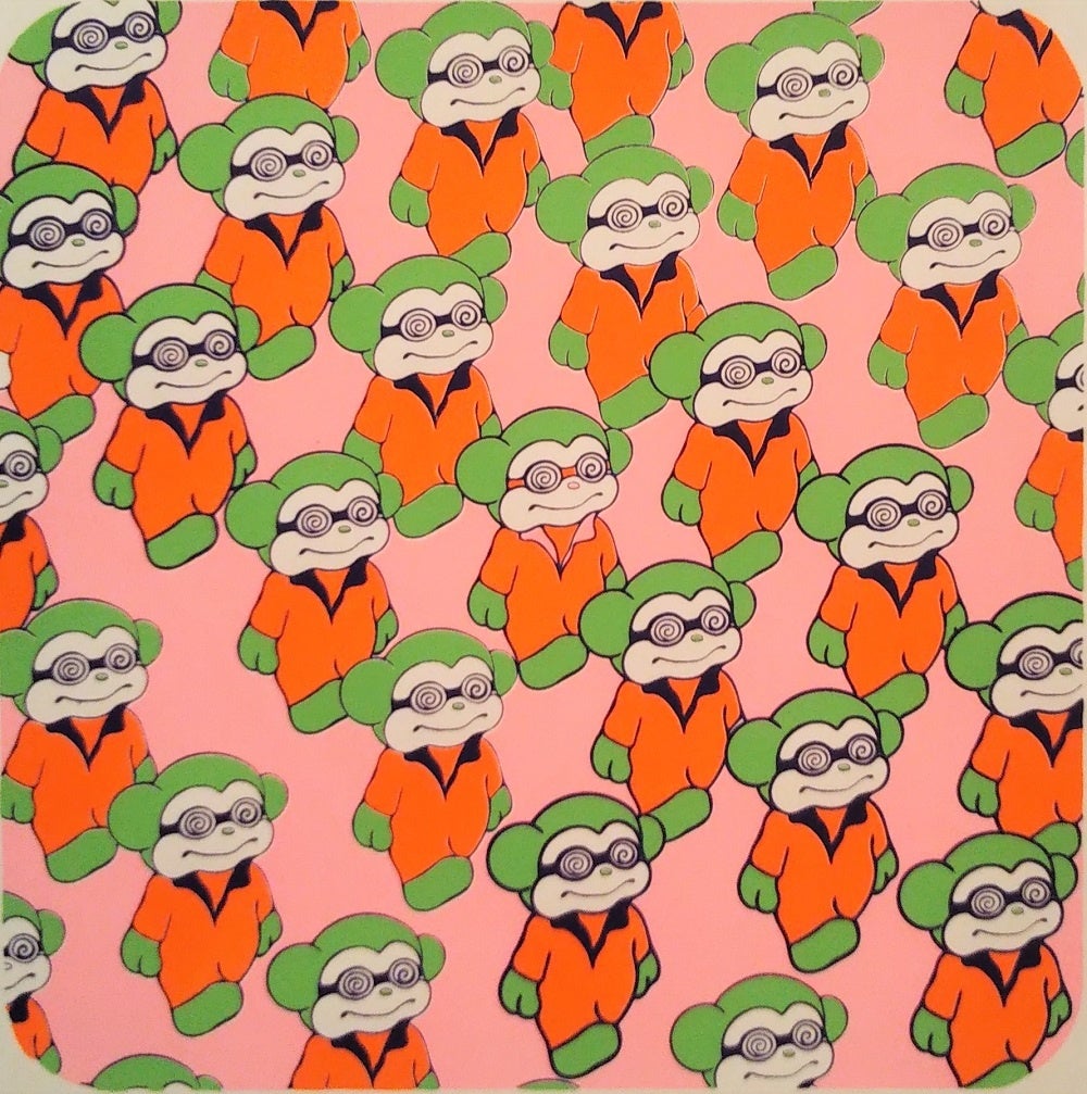 池田 凪沙　「ぽつん」シルクスクリーン　縦23×横23㎝　19,800円