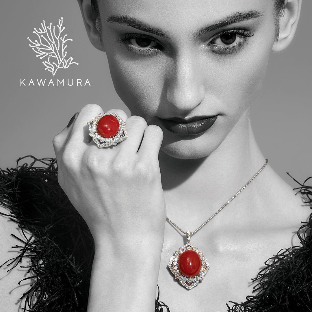 【阪急うめだ本店】“Japan Made”の宝石珊瑚のジュエリーに注目。「KAWAMURA」Coral Beyond Tradition を9月30日(水)より開催