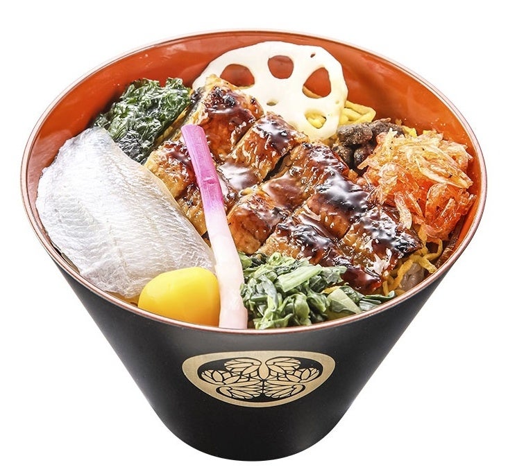 東海道線　豊橋駅　武将弁当　徳川家康　うなぎと小鯛のちらしずし（１人前）1,500円