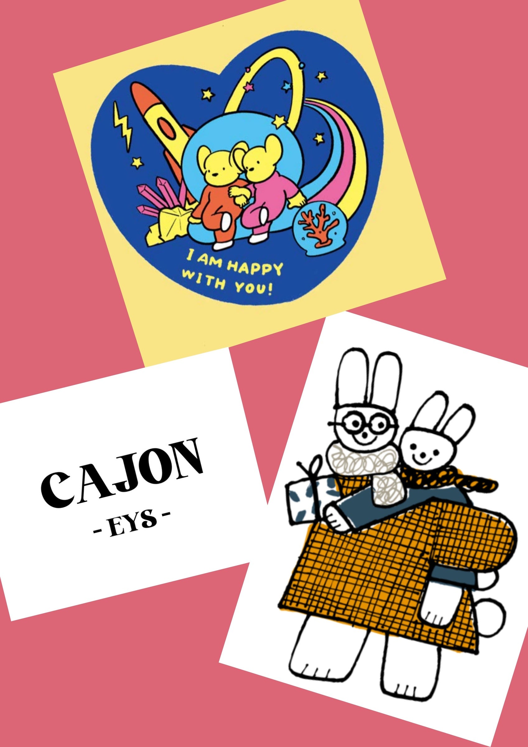 （上から）ミヤザキ、 CAJON、YAMYAM