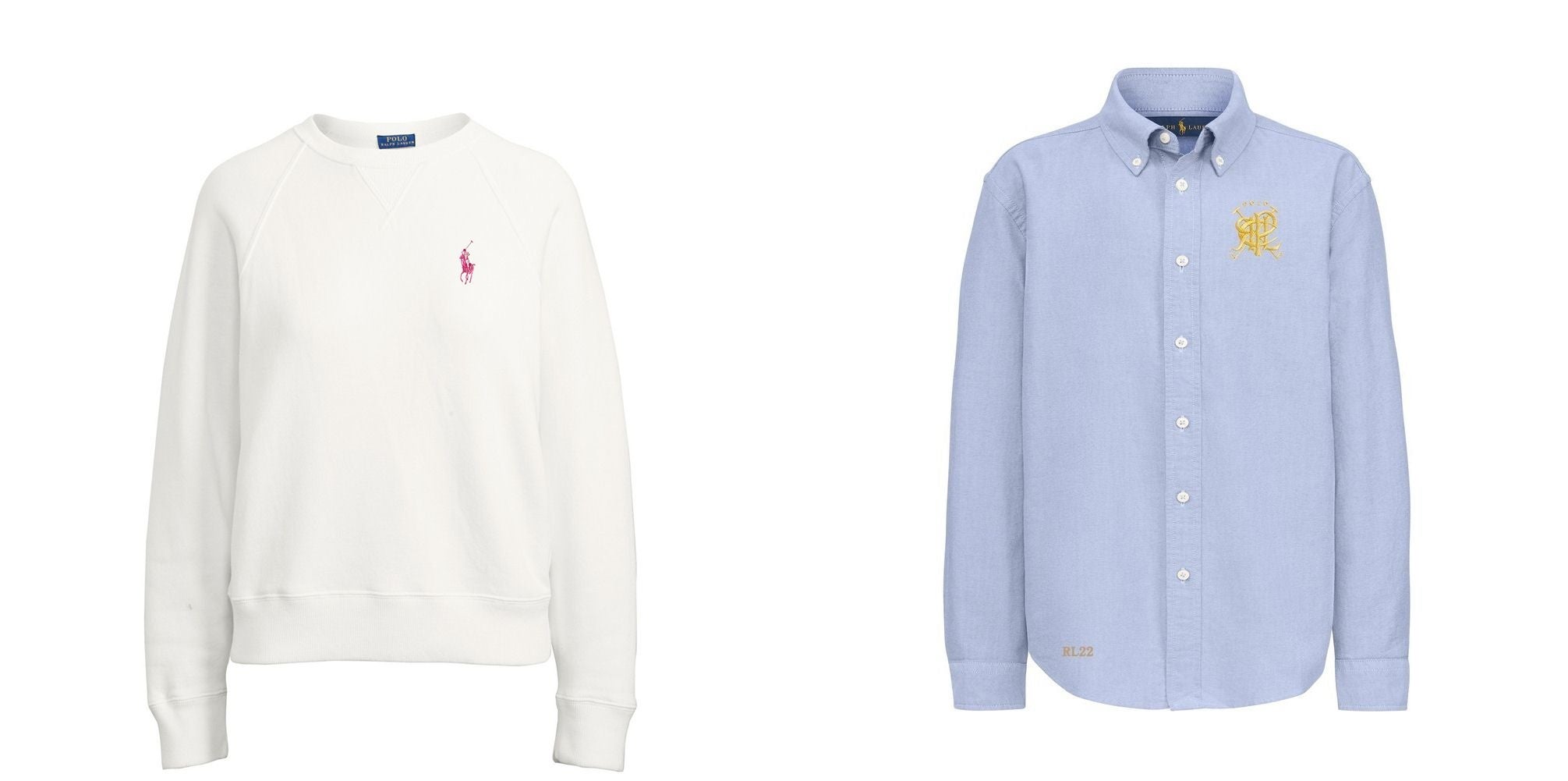 刺繍参考　（左）19,800円　（右）18,700円　刺繍1,100円から