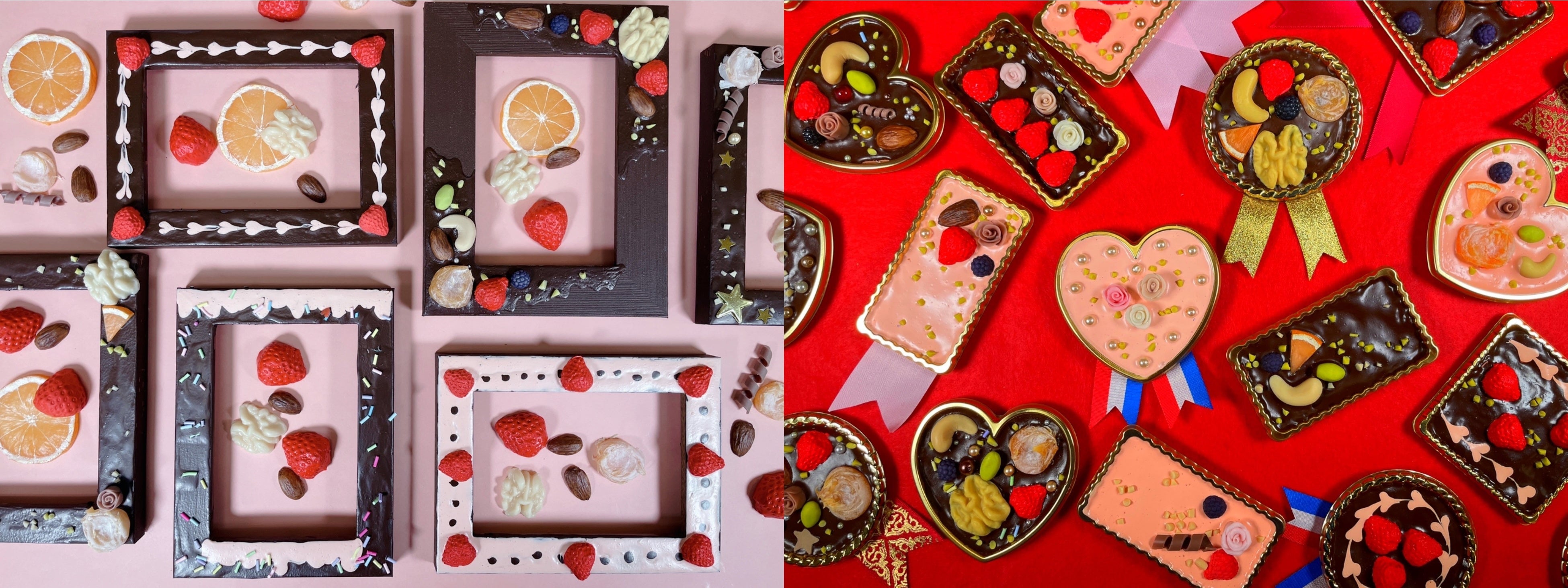 ＜左＞フォトフレーム　午前１１時～　　　　　　　　　＜右＞ブローチ　午後２時～