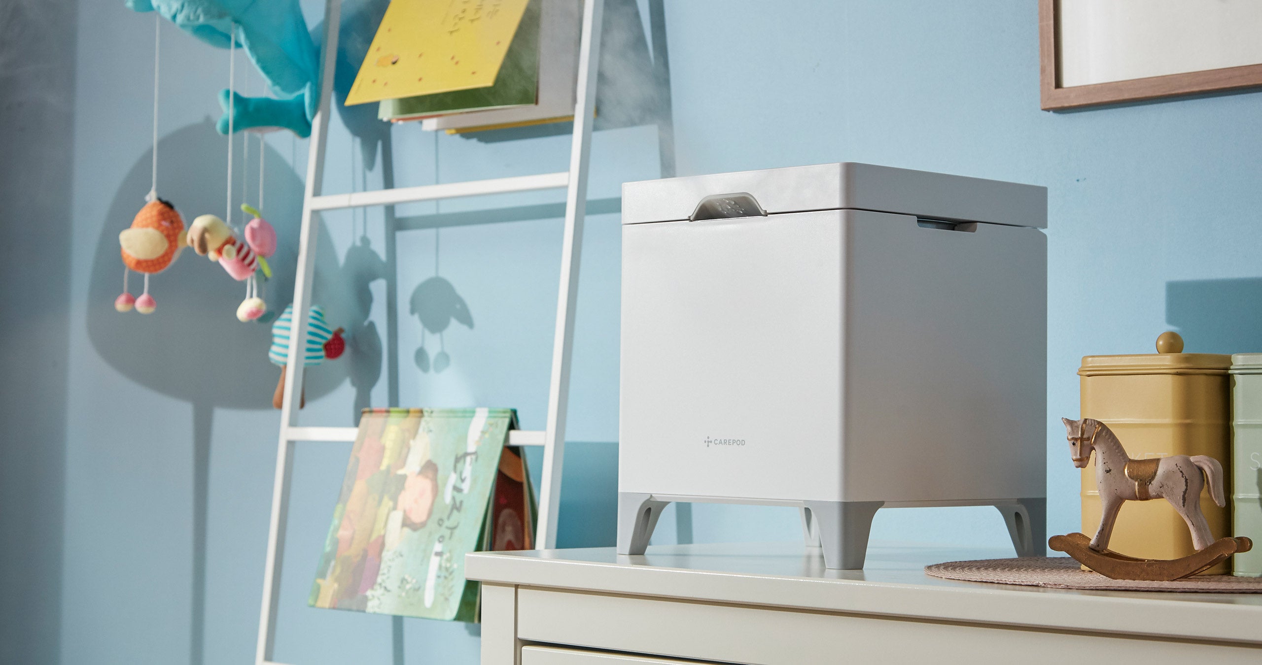 専用 CAREPOD キューブ ハイブリッド式ステンレス加湿器（X50） ステンレス製ハイブリッド加湿器 | 超音波・低温加熱式 - Carepod