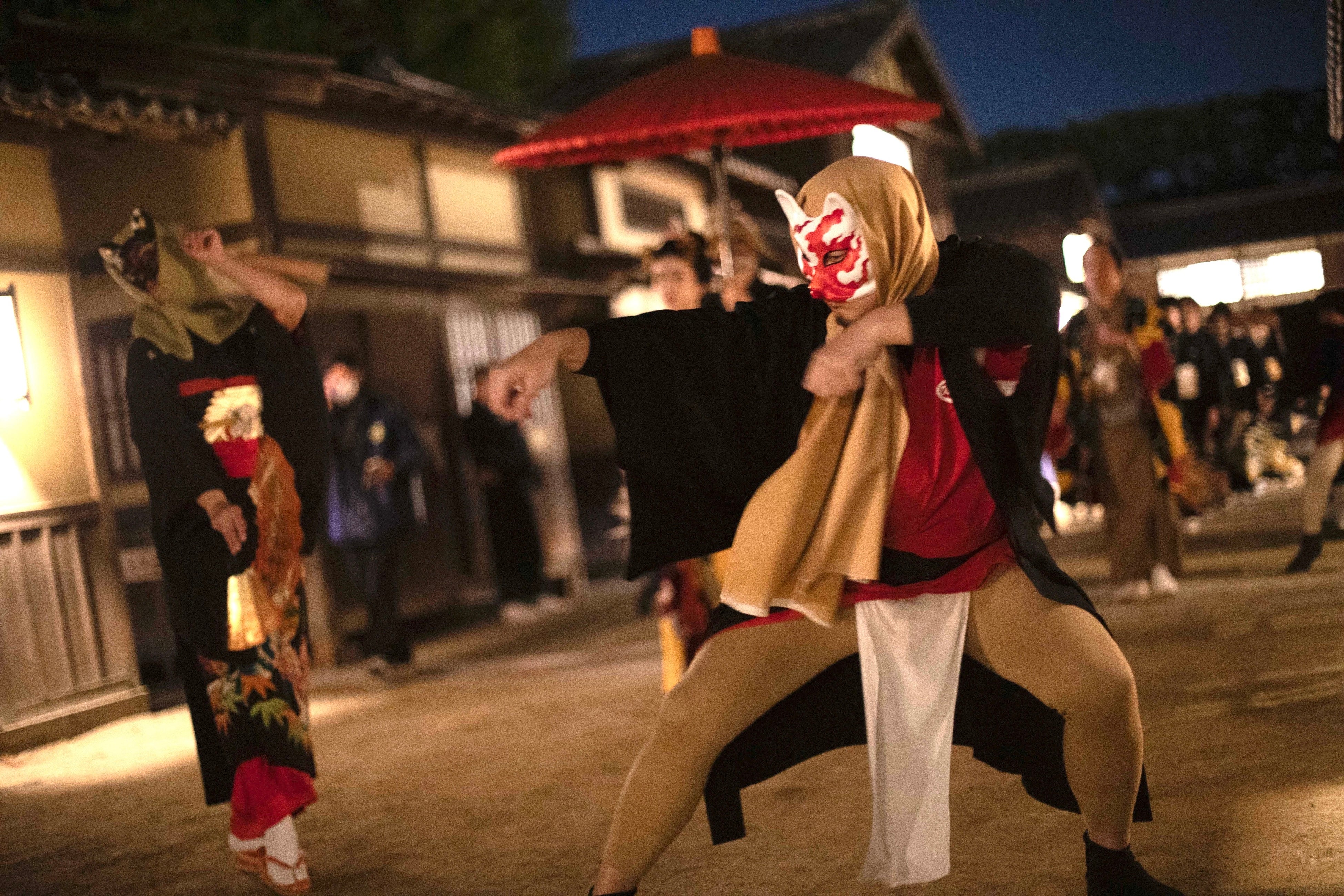 「太秦ひょっとこ踊りの会」昨年秋の様子