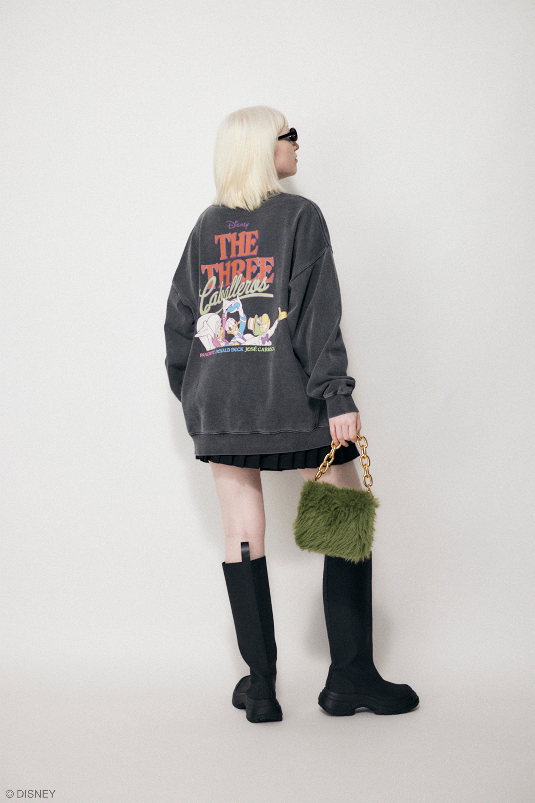 ディズニー　 moussy バンビ　スカジャン　アウター　クリスマス　古着　下北 ディズニー moussy バンビ スカジャン アウター クリスマス 古着