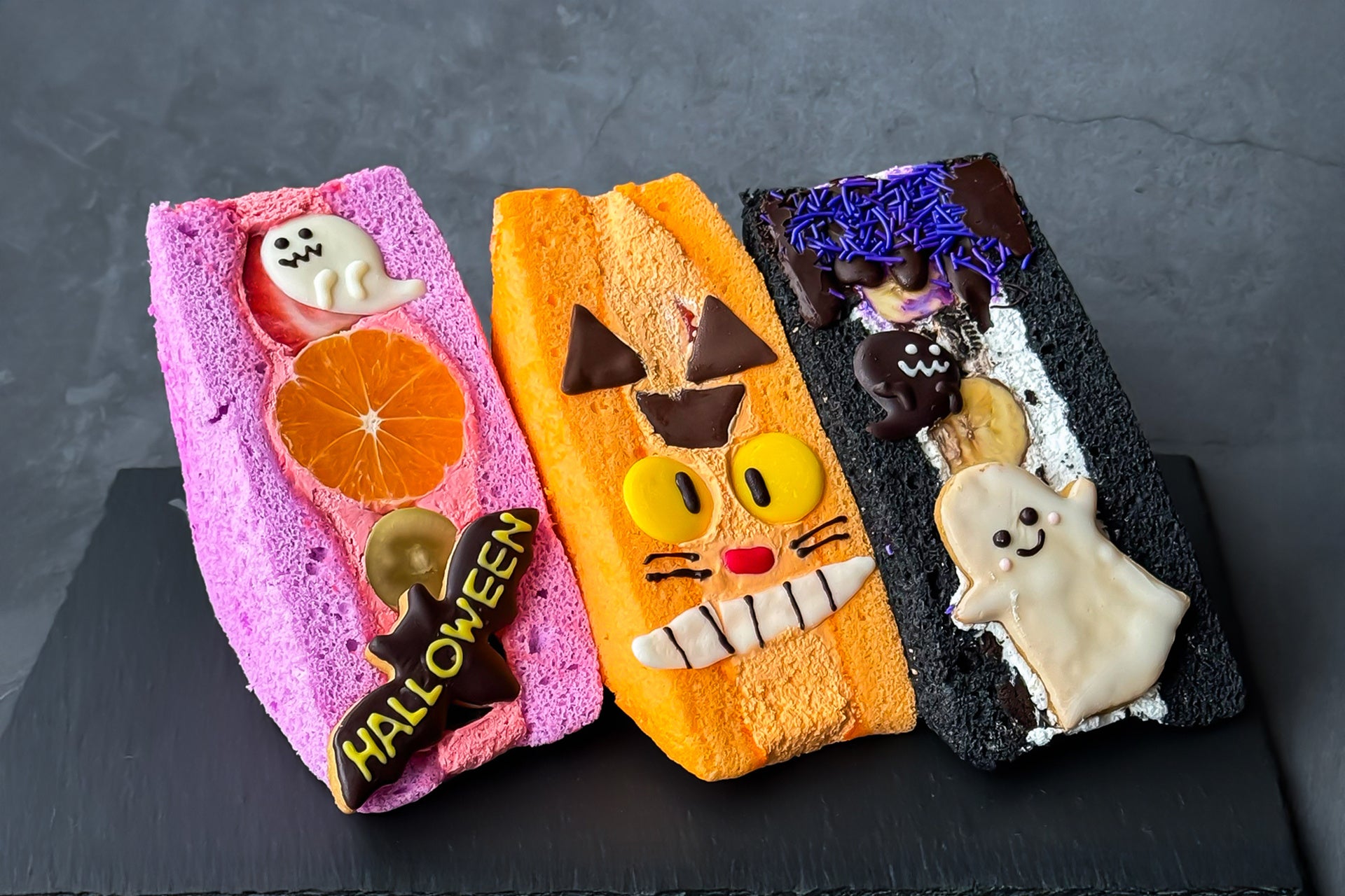 食パンの概念、超えました】シフォンケーキで作る、フルーツ盛り