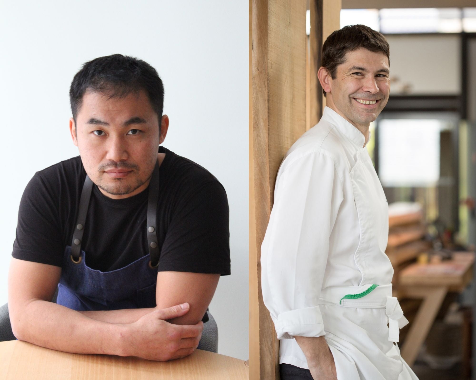 （左）田中一行シェフ（右）ジャック・マルコンシェフ