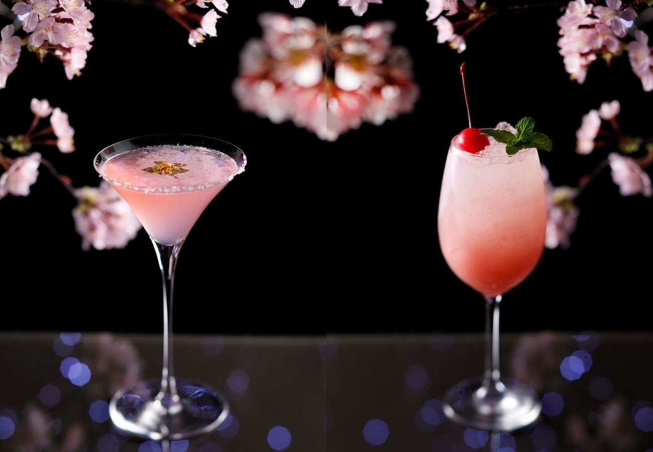 （左）桜マルガリータ（右）桜吹雪