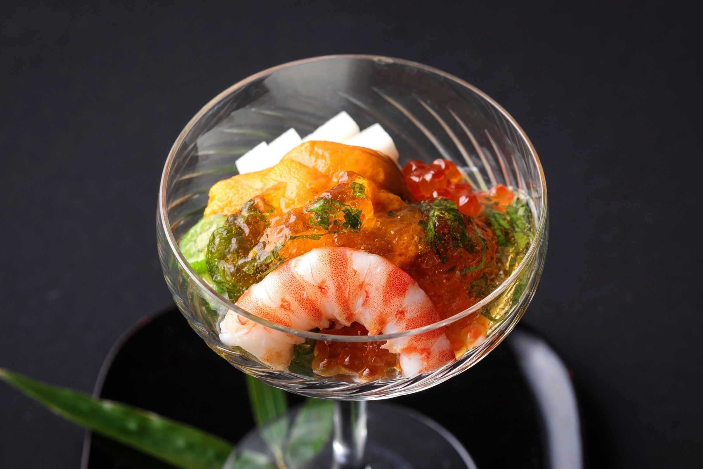 雲丹オクラゼリー掛け(アラカルト・￥2,000)