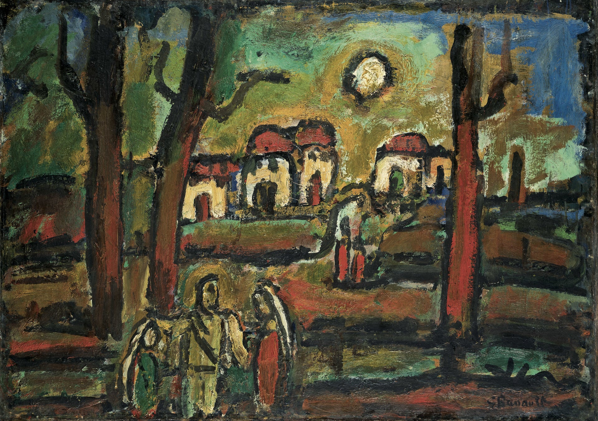 「秋の夕暮れ」76 × 107 cm