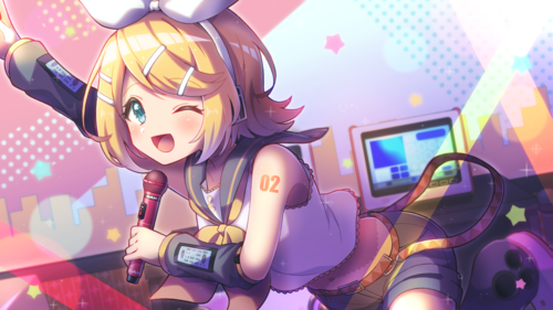 鏡音リン 鏡音レン カラオケDAM 等身大のぼり 鏡音リン 鏡音