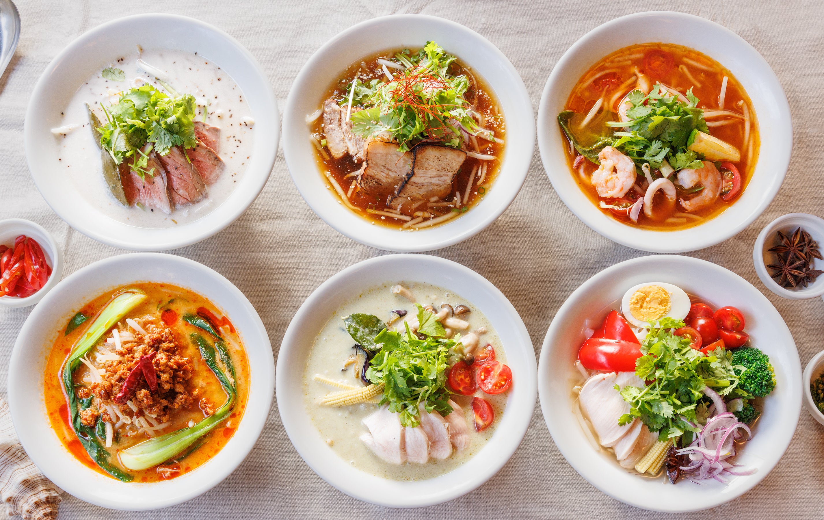 モンスーンカフェ【夏限定】エスニックで涼感を！冷製フォー6種　7月11日（月）販売開始！