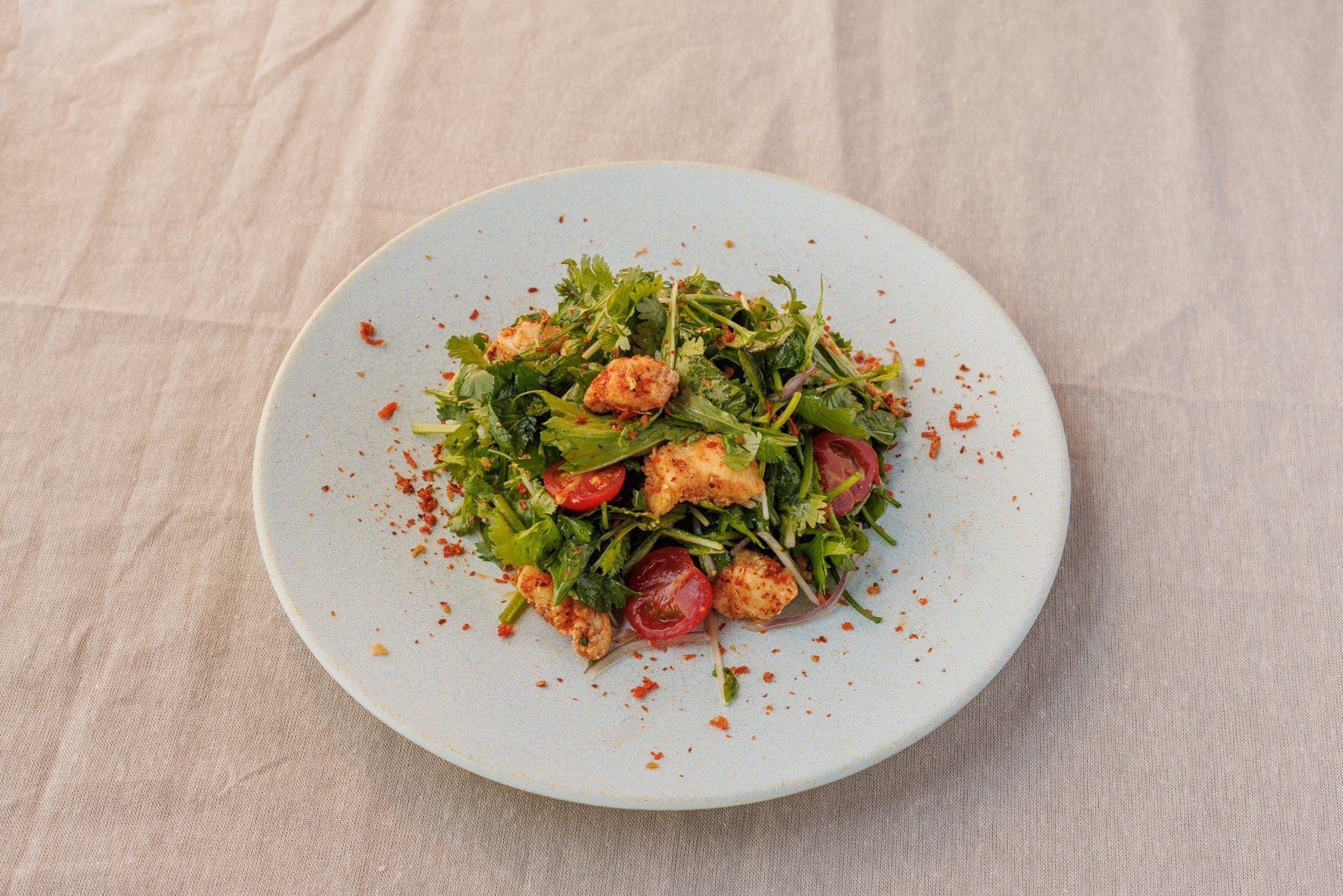 2.ソフトシェルシュリンプと夏野菜のサンバル炒め／1,320円　NEW!