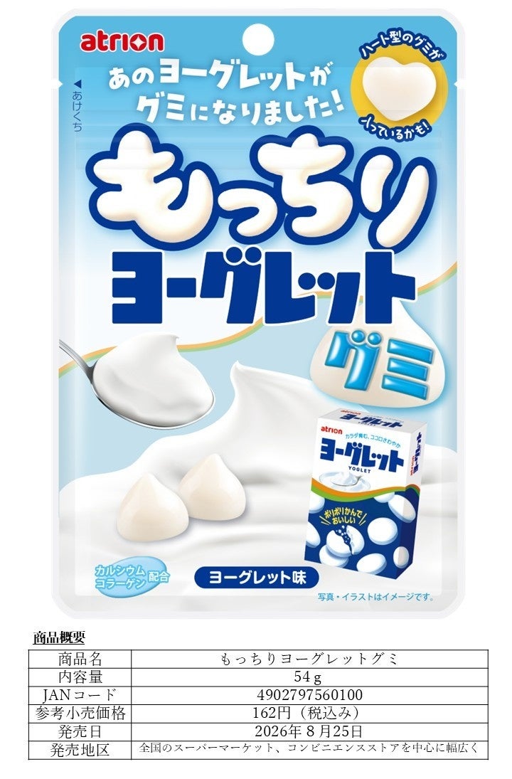 【新商品】あのヨーグレットが“もっちり食感のグミ”に進化して新発売