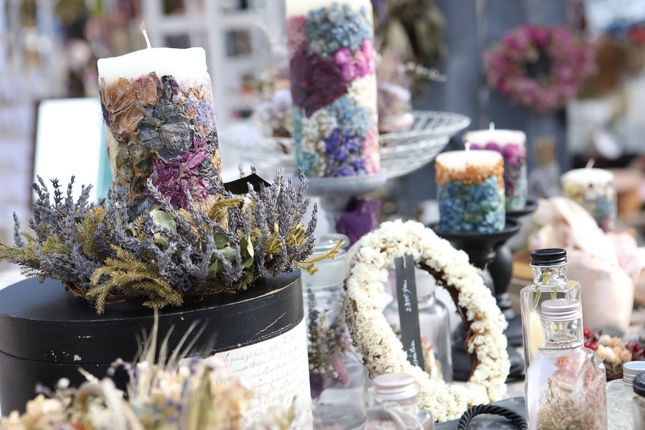 手づくりの商品たち※以前開催の様子