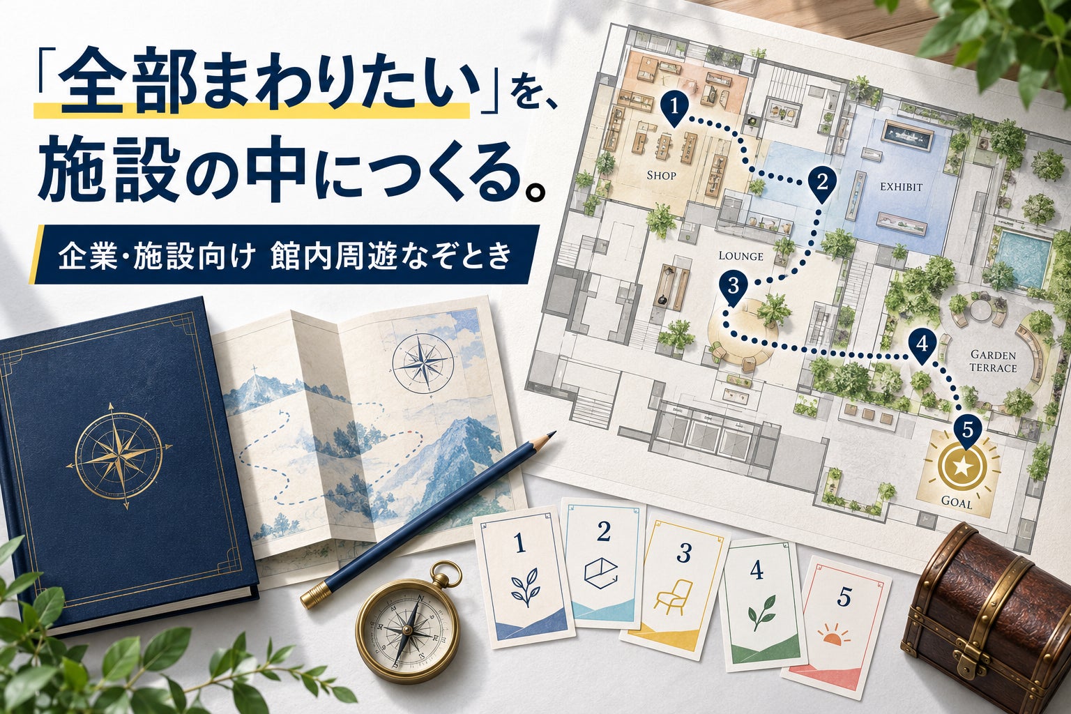 「館内周遊なぞとき」で回遊率UP!子どもが夢中になる体験を施設に提供 「館内周遊なぞとき」で回遊率UP!子どもが夢中になる体験を施設に提供