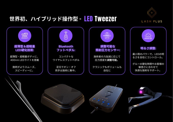 LASH PLUS、マツエクライト「LED Tweezer」を新発売! | PLUS N LASH PLUS、マツエクライト「LED Tweezer」を新発売! | PLUS N