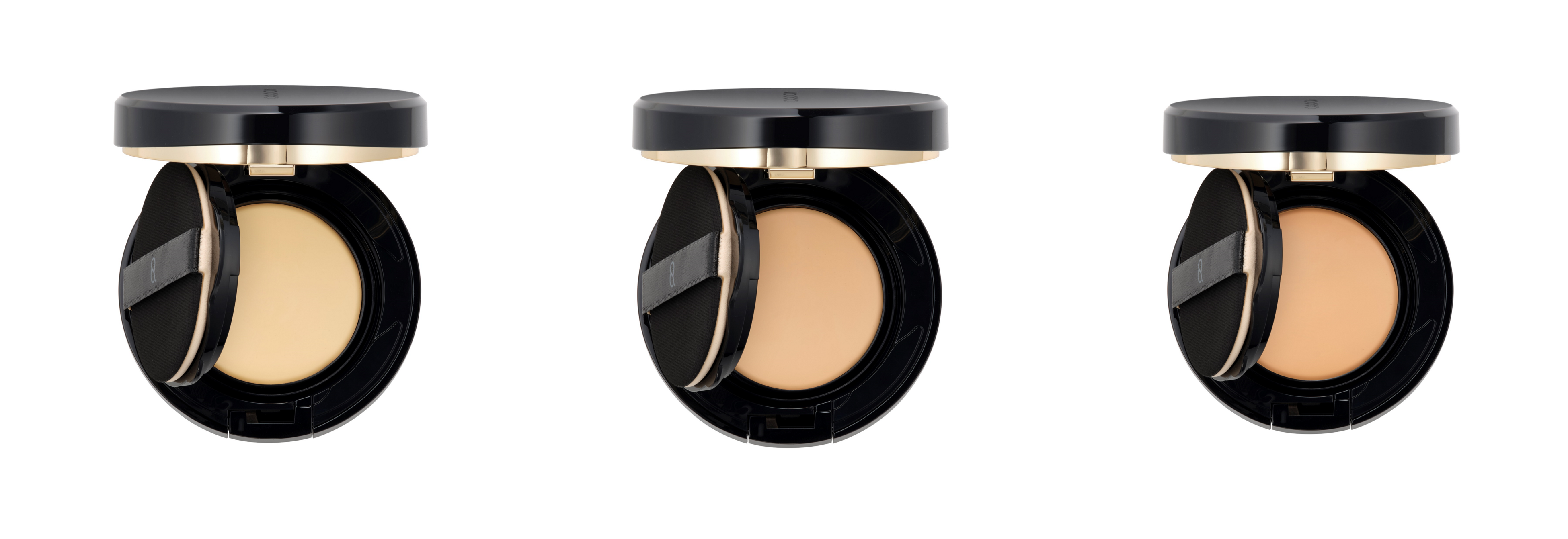 左から）10 ライト、20 ミディアム、30 ミディアム ディープ