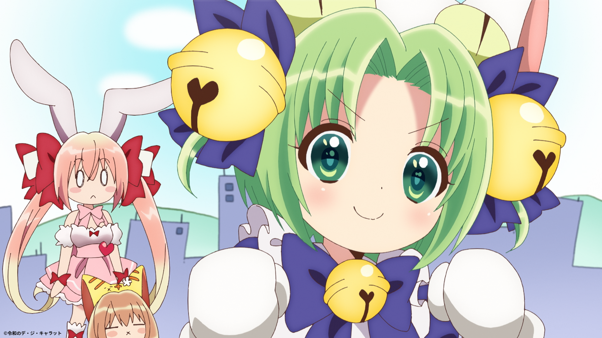 デジキャラットアニメ携帯(7枚目確認を黄ばみみたいなの浮き有り)