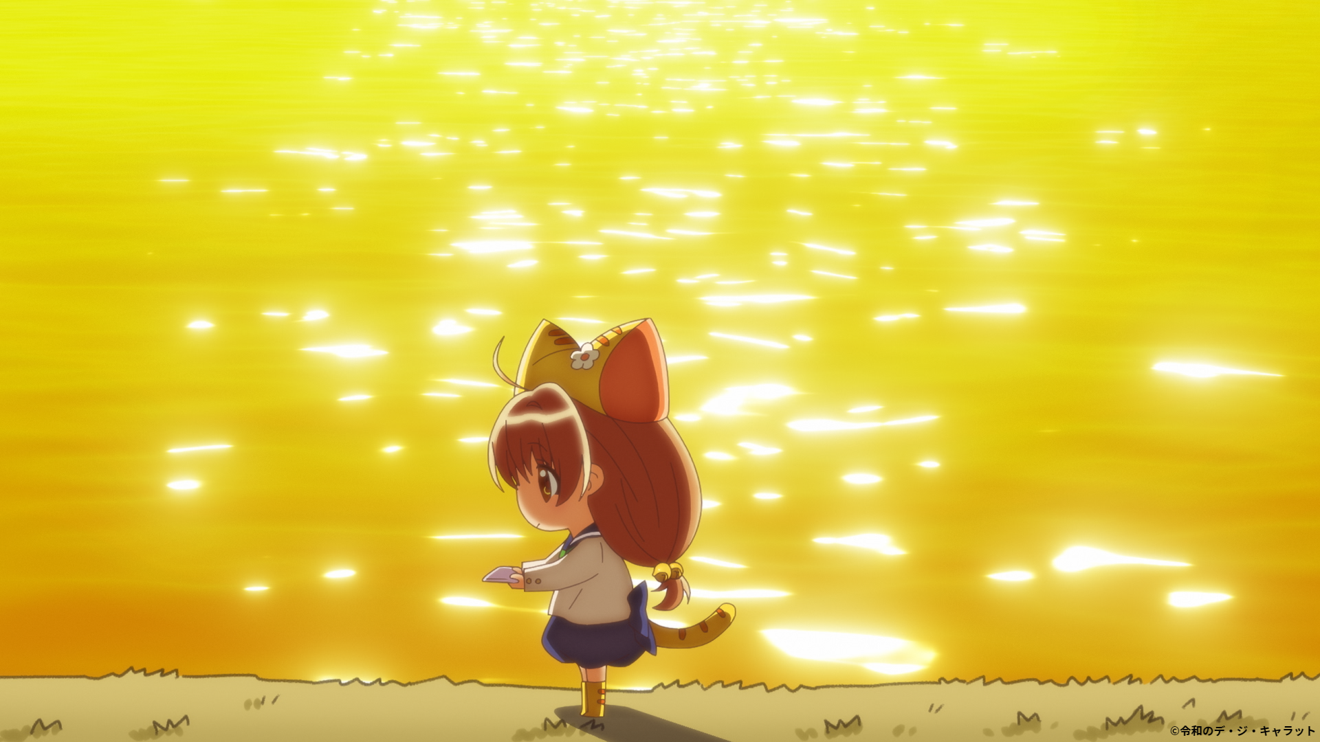 デジキャラットアニメ携帯(7枚目確認を黄ばみみたいなの浮き有り) デジキャラットアニメ携帯(7枚目確認を黄ばみみたいなの浮き有り