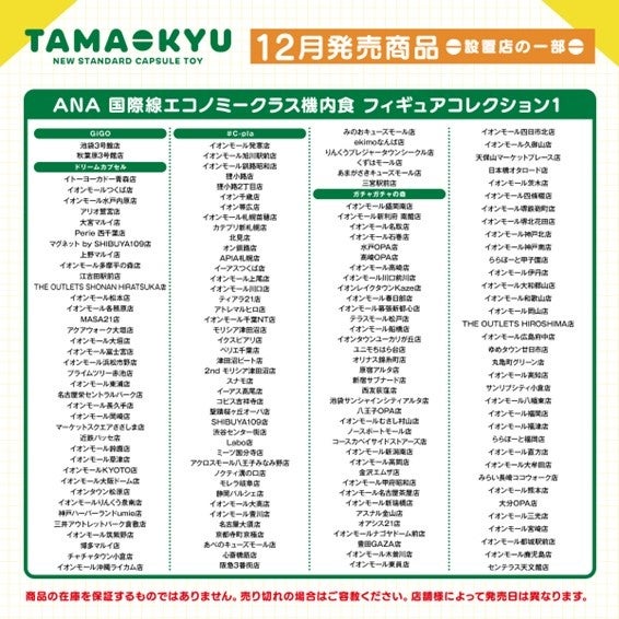 ANA国際線エコノミークラス機内食がカプセルトイに!可愛いフィギュアが登場! ANA国際線エコノミークラス機内食がカプセルトイに!可愛いフィギュアが登場!