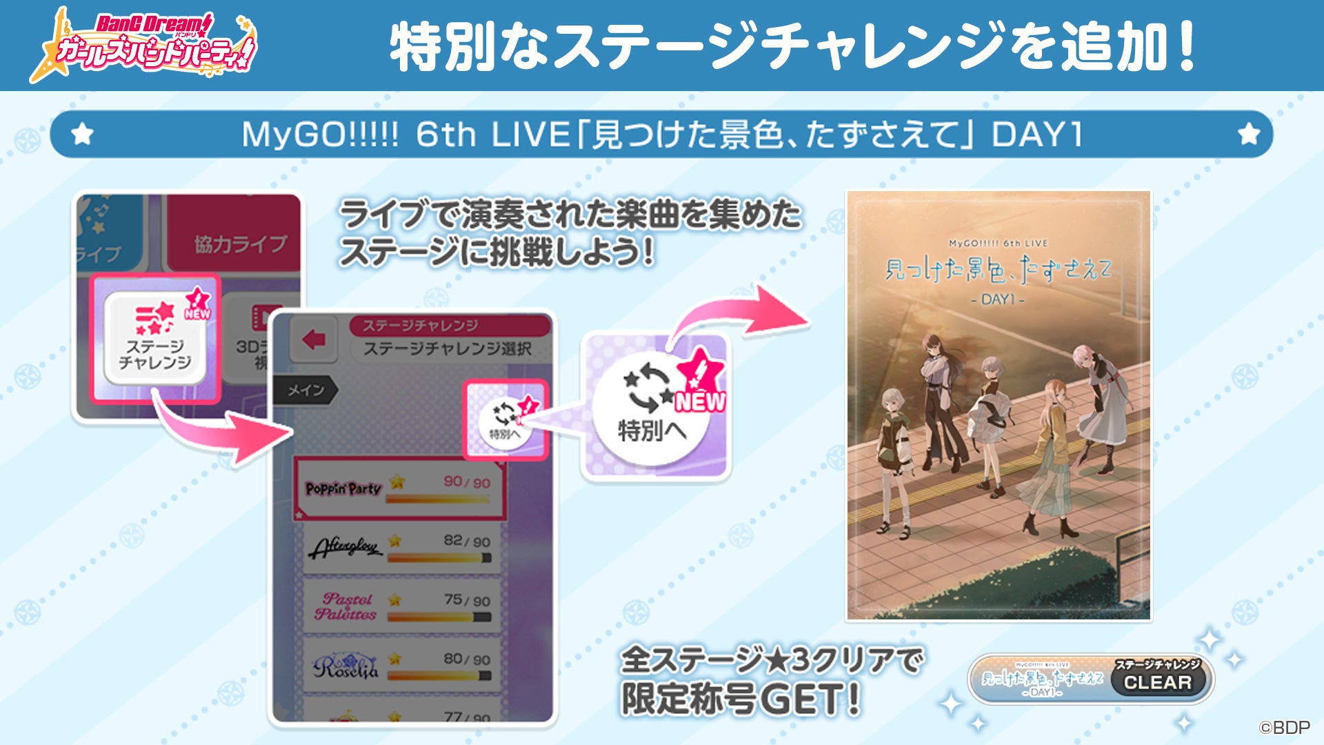 MyGO 6th LIVE「見つけた景色、たずさえて」　アクリルスタンド MyGO!!!!! 6th LIVE「見つけた景色、たずさえて」 アクリル