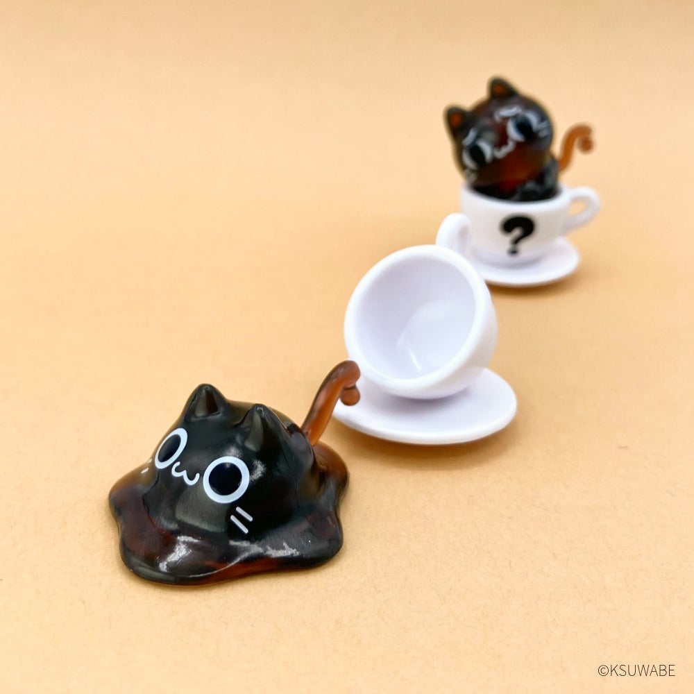 コーヒーな猫「ねこぉひ~」が再び登場!ケースワベ氏の「ねこぉひ~2 コレクションフィギュア」10月23日発売