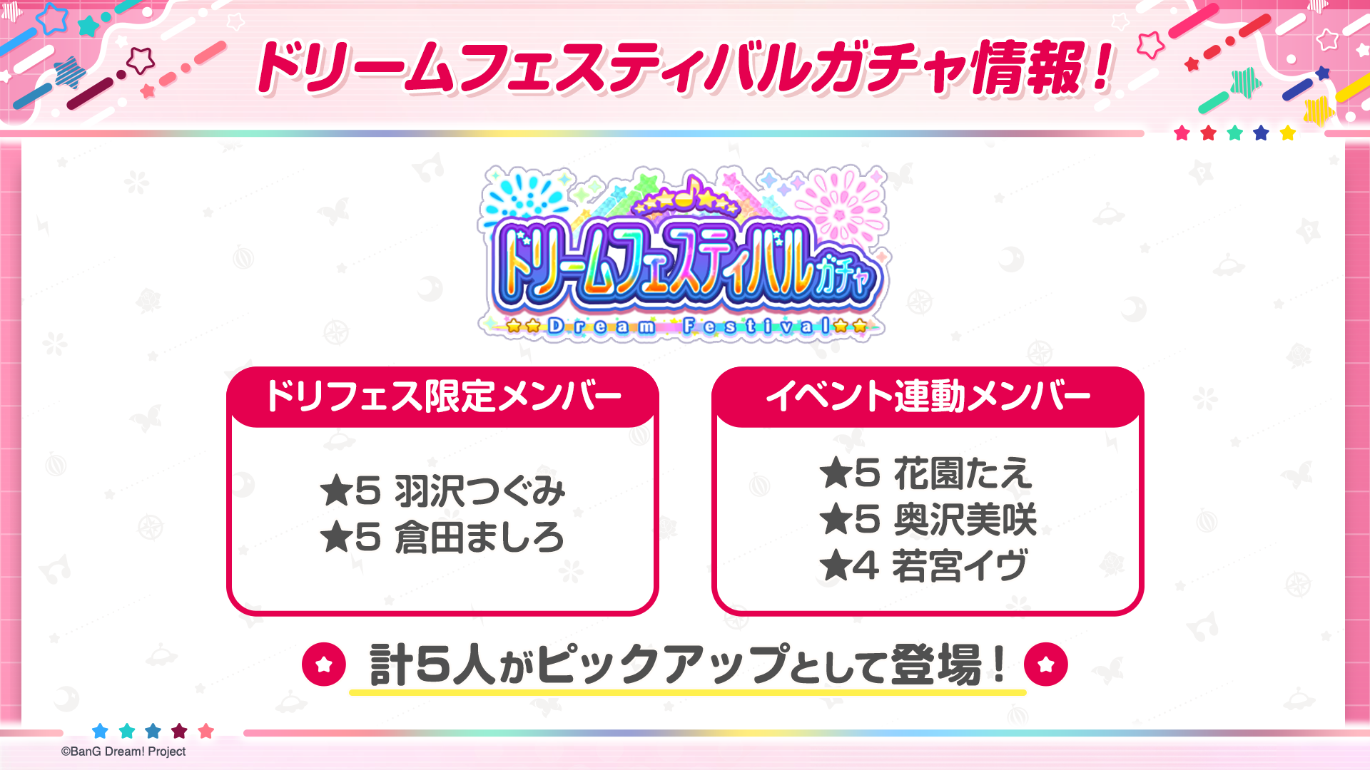 ガルパ最新情報！ドリフェスガチャ＆第8回ガルパ杯課題曲発表！