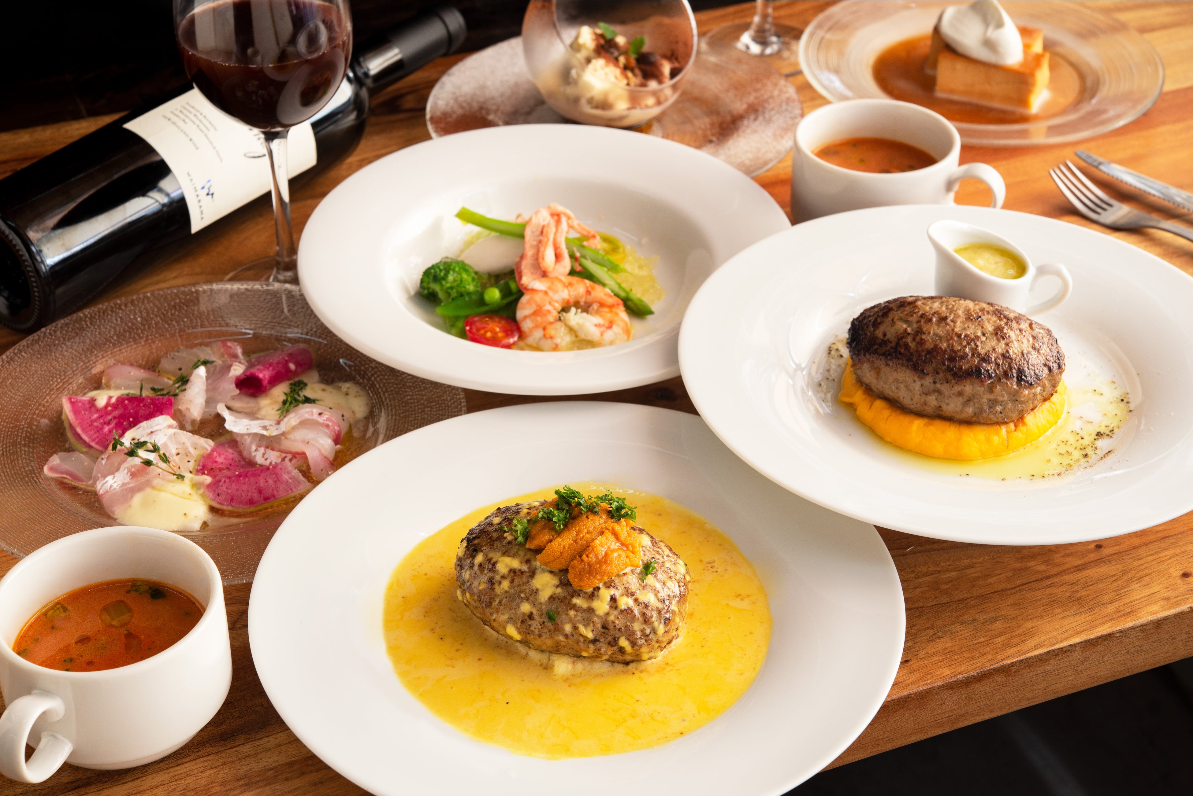 「Prix Fixe Course」3,480円+税（写真は2名様分）